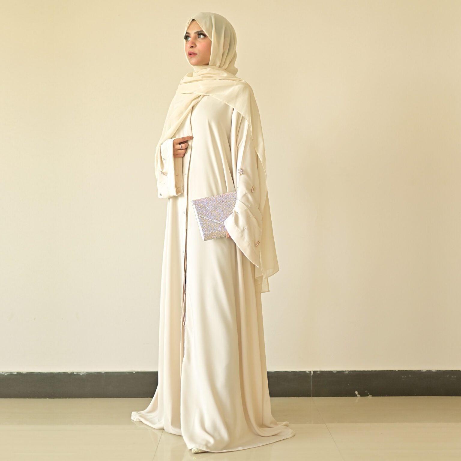 Droop Abaya Ivory