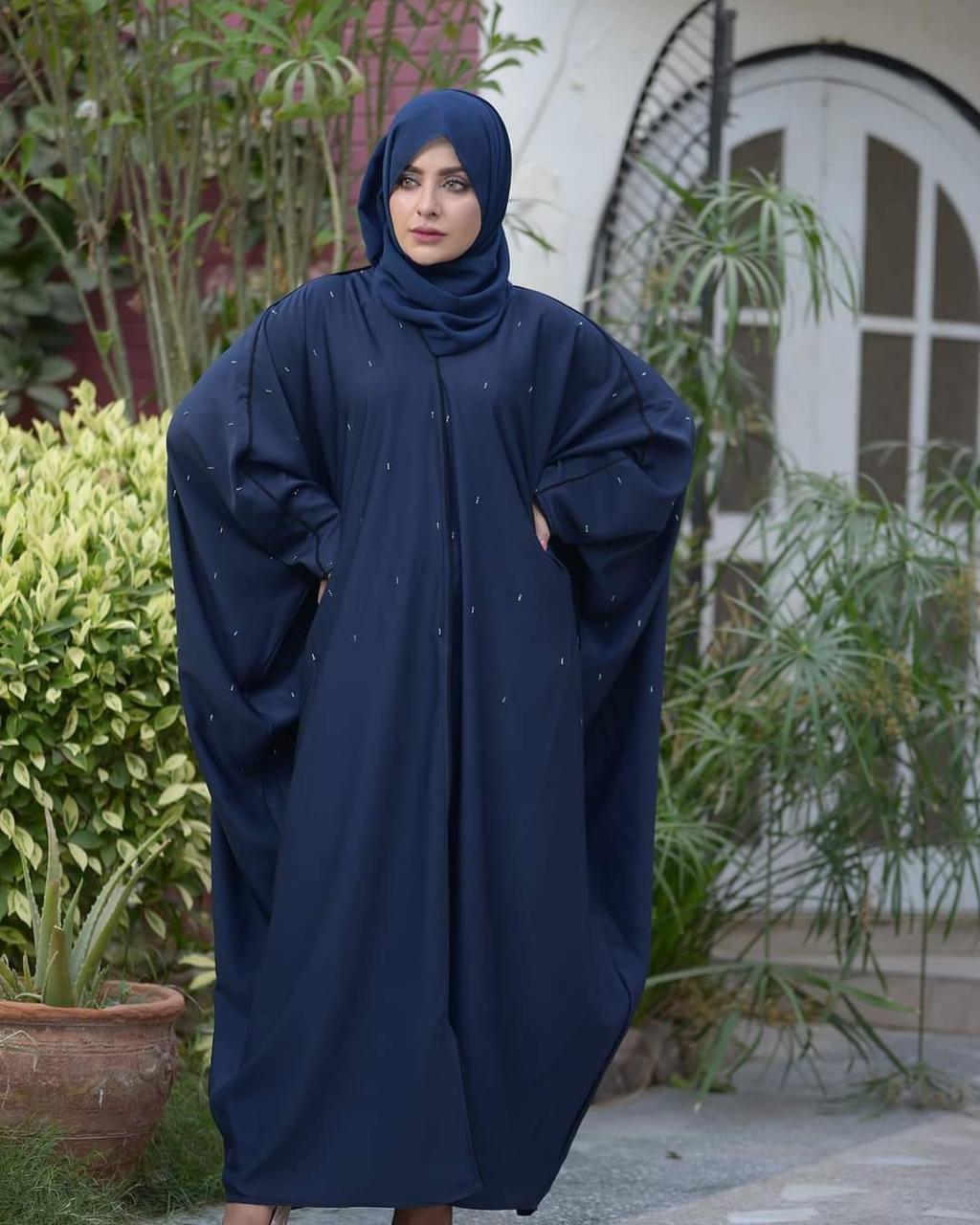 Prussian Blue abaya
