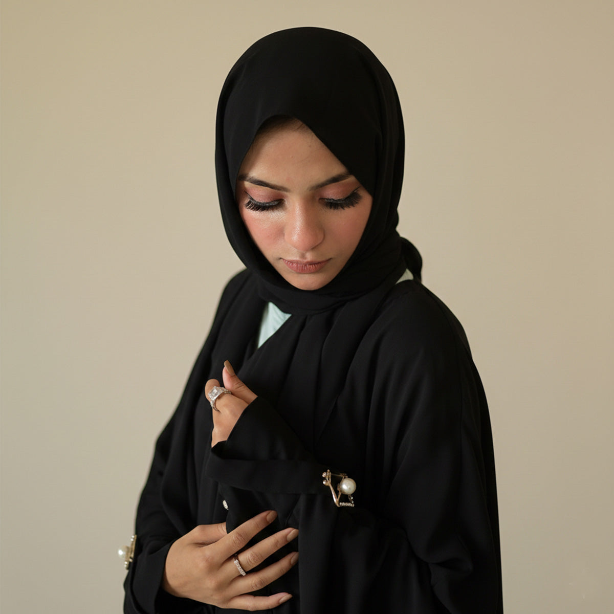 Black Arabic Cape Abaya