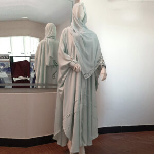 Mint Green Arabic Cape Abaya