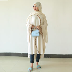 Ivory Cape Abaya