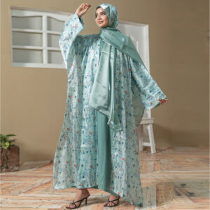Azure Bloom Abaya
